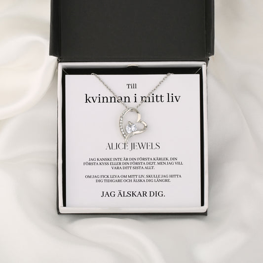 Smyckeskrin Halsband "Till kvinnan i mitt liv"